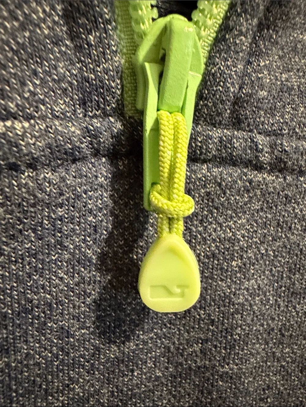 Vineyard Vines Navy Half-Zip Sweater with Lime Yoke